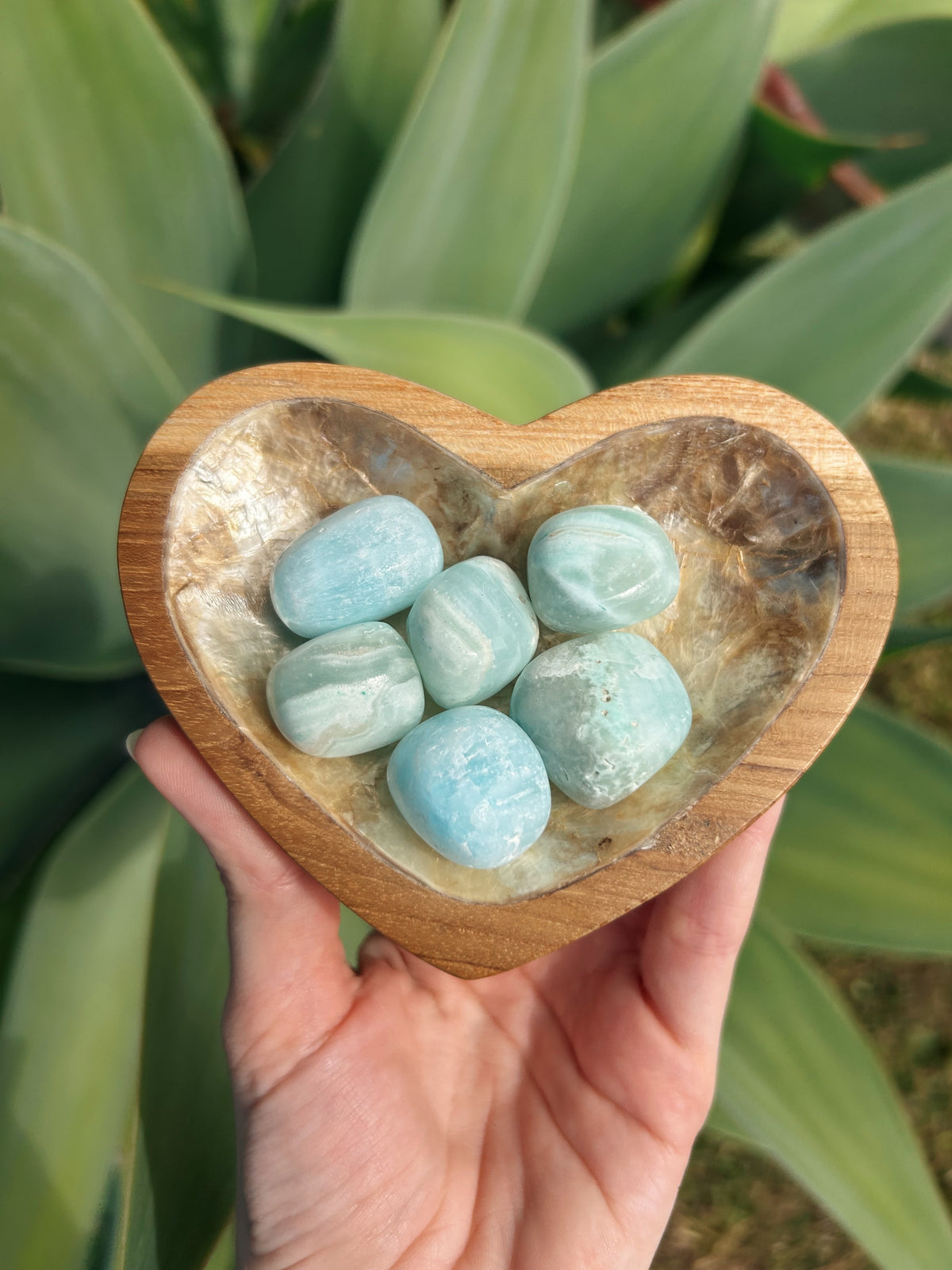 Blue Aragonite Tumble Stone