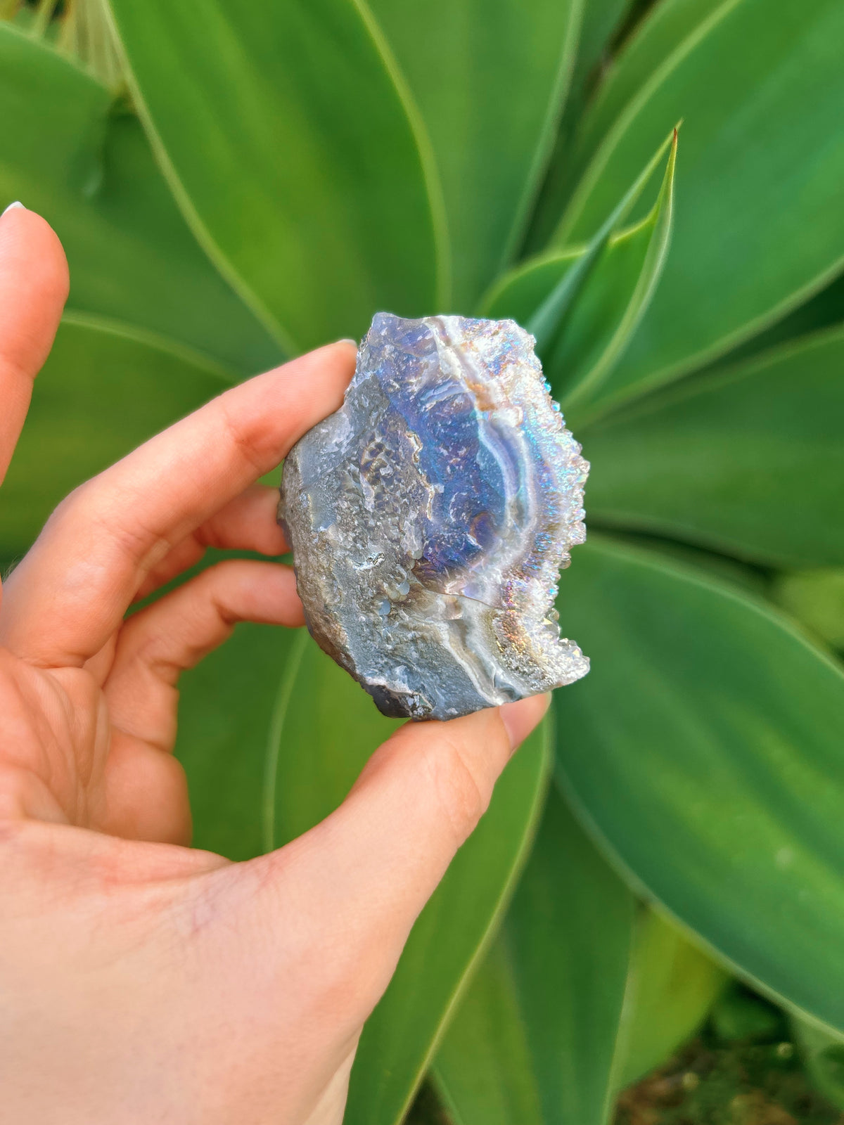 Aura Amethyst Cluster