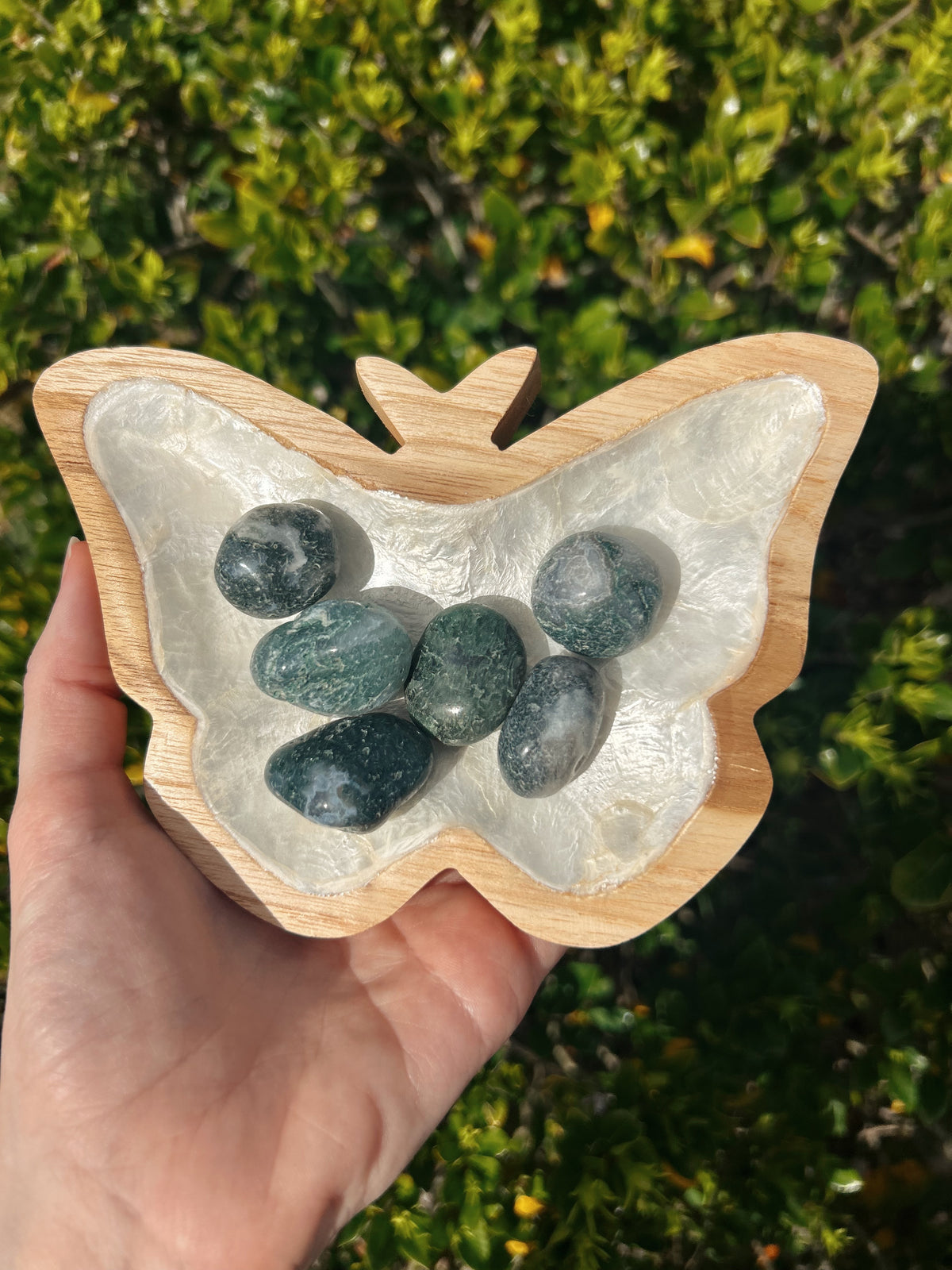 Moss Agate Tumble Stone