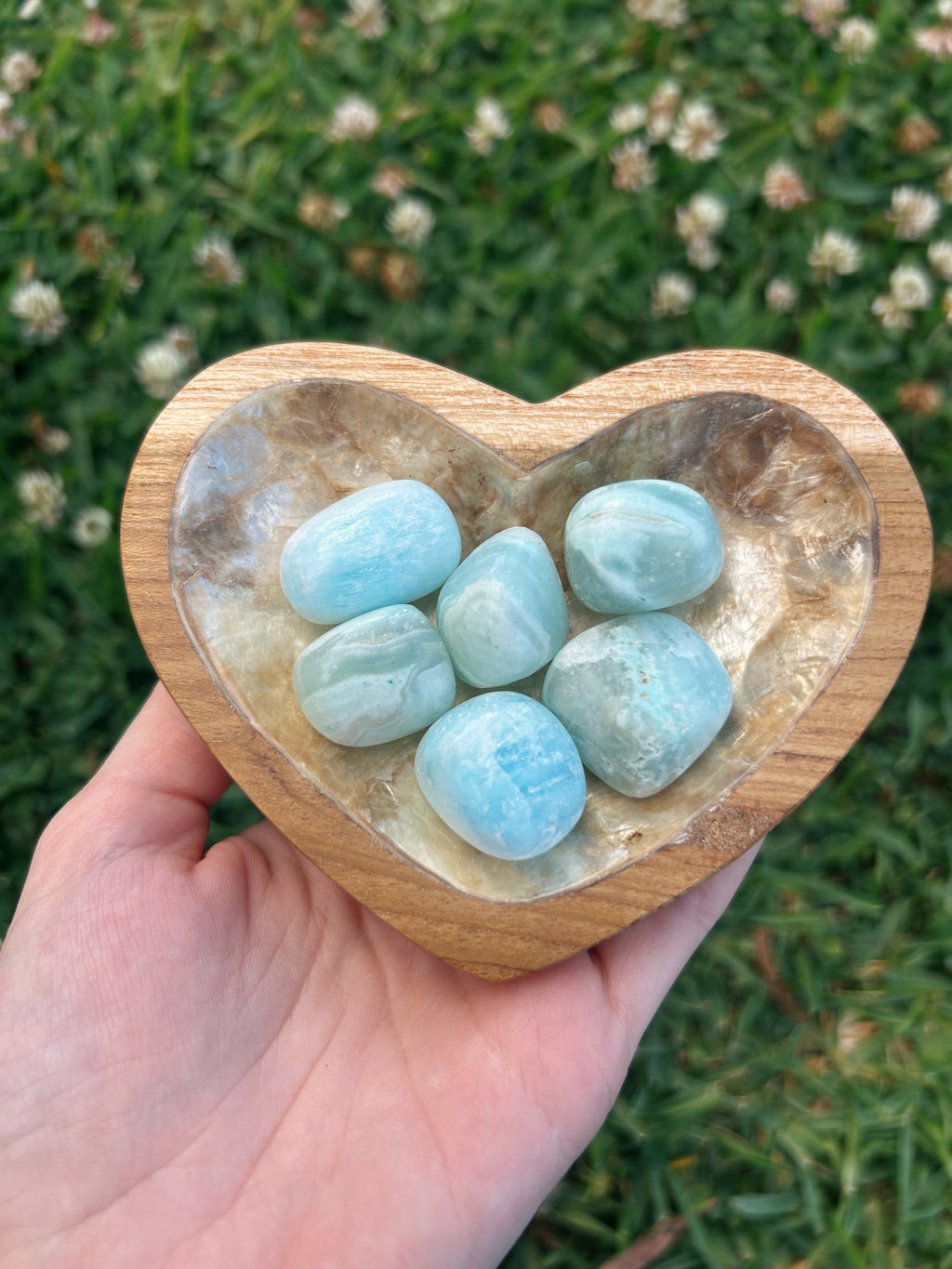 Blue Aragonite Tumble Stone