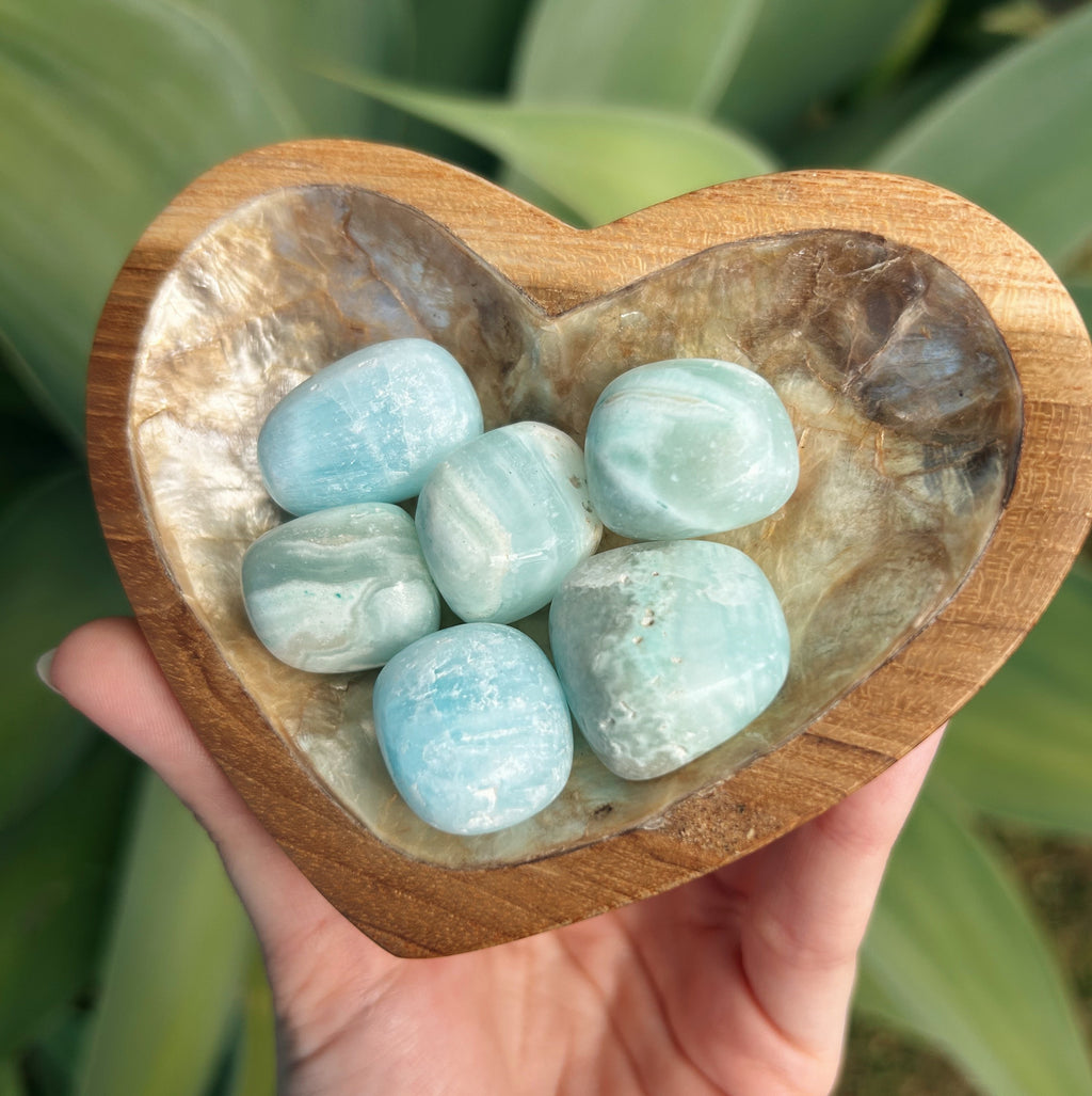 Blue Aragonite Tumble Stone