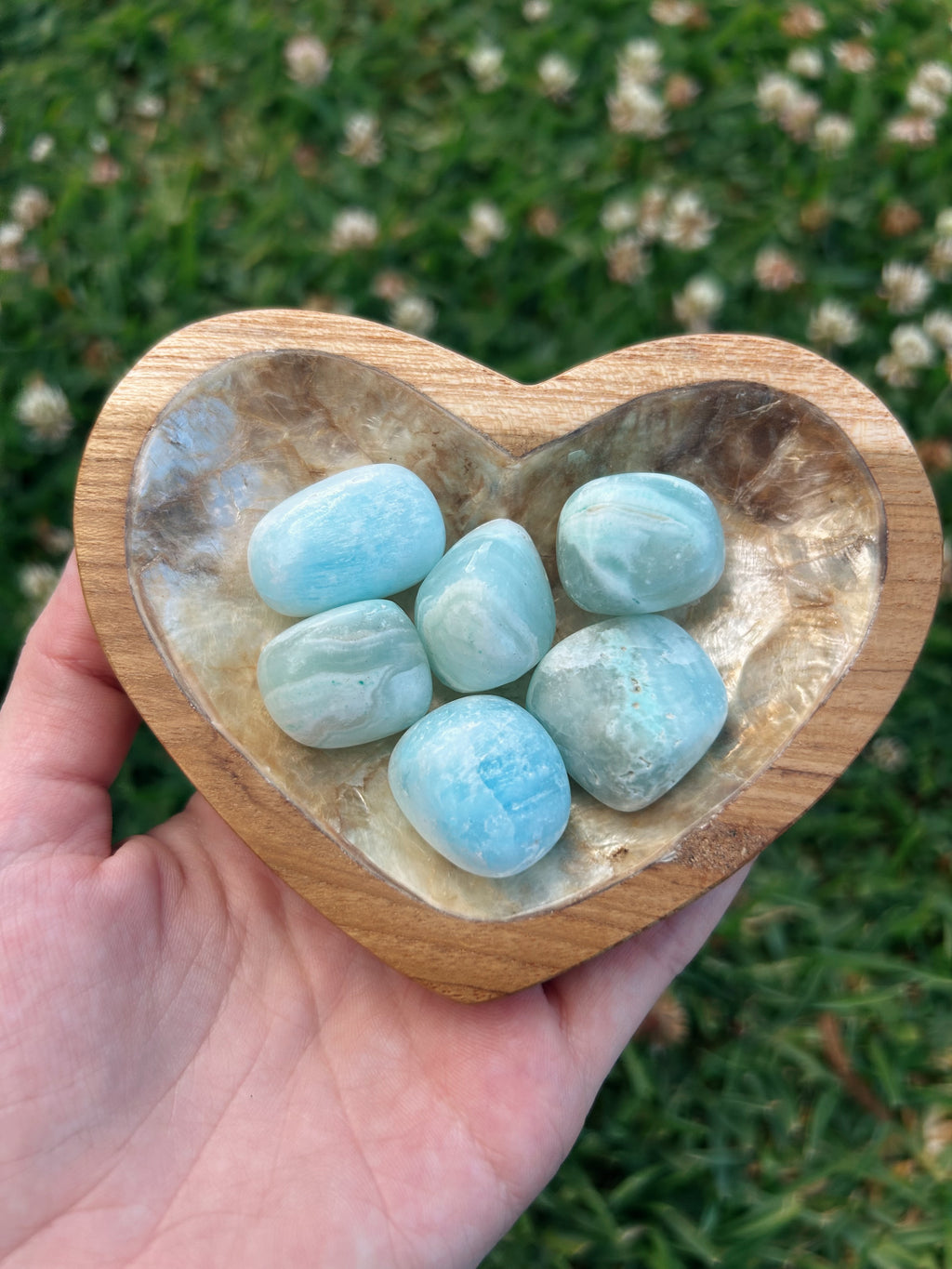 Blue Aragonite Tumble Stone