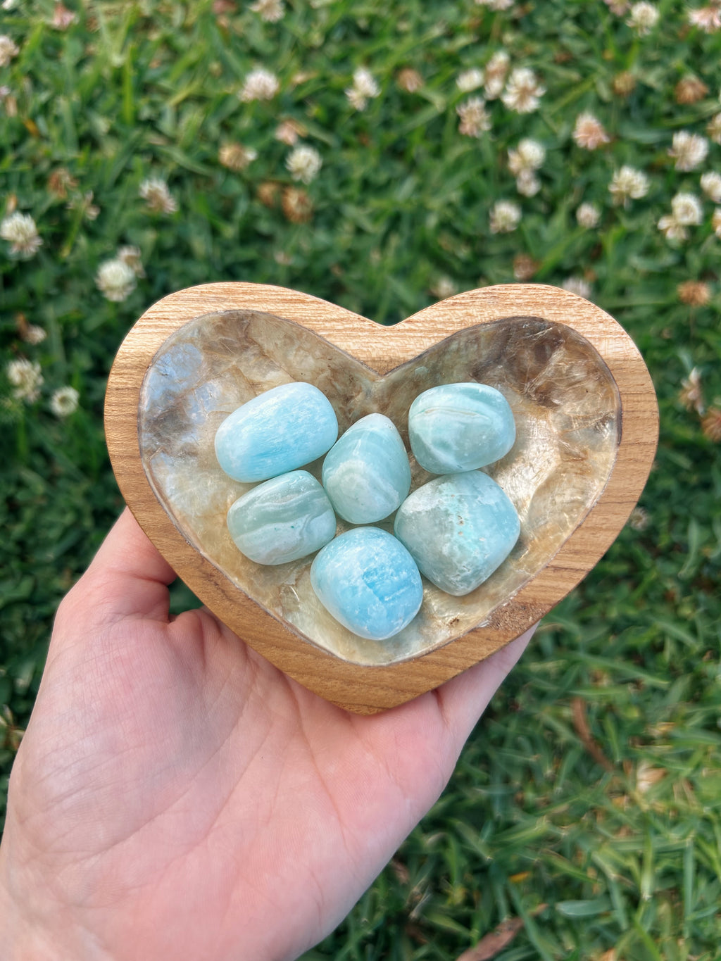 Blue Aragonite Tumble Stone