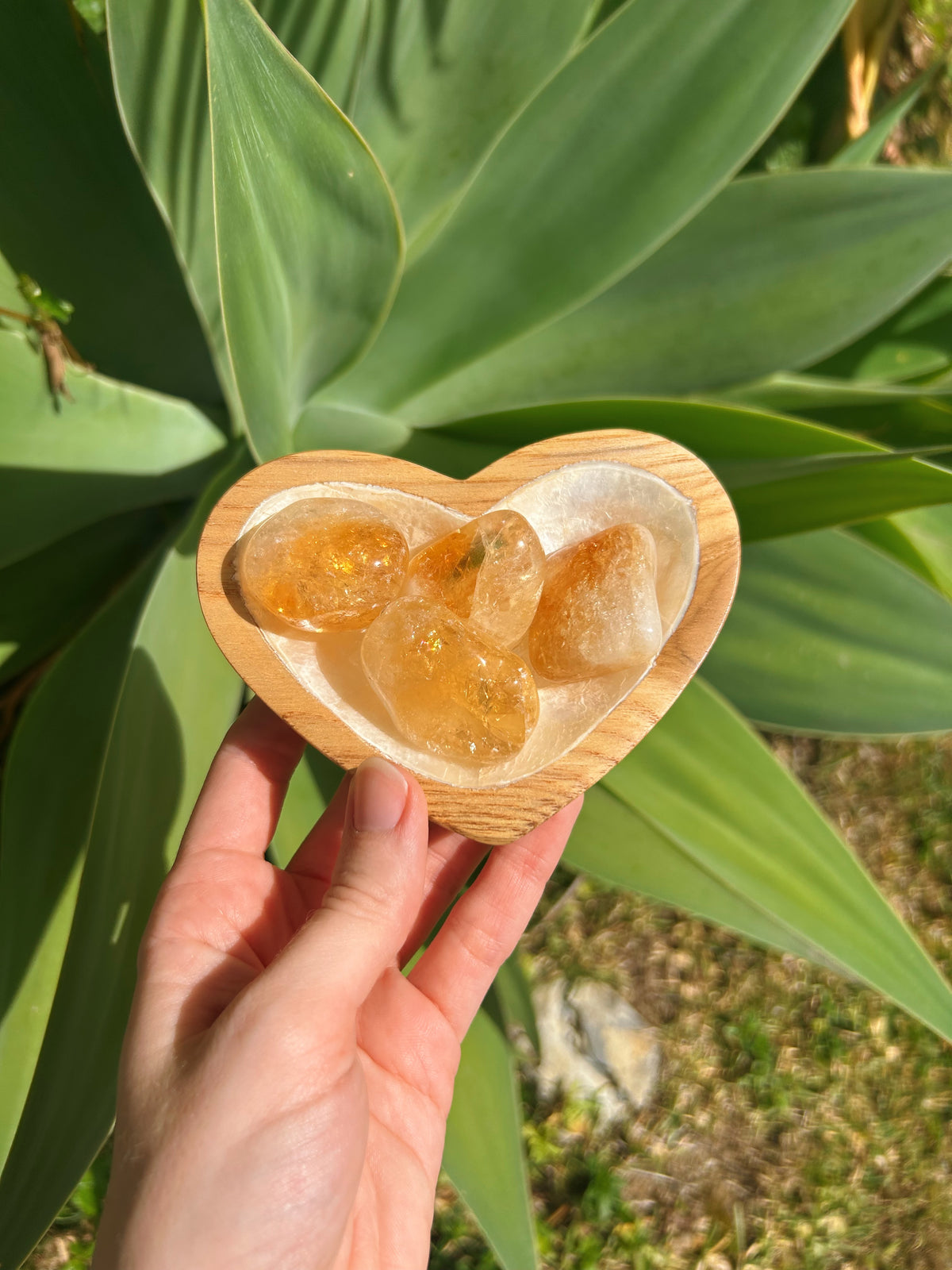 Large Citrine Tumble Stone